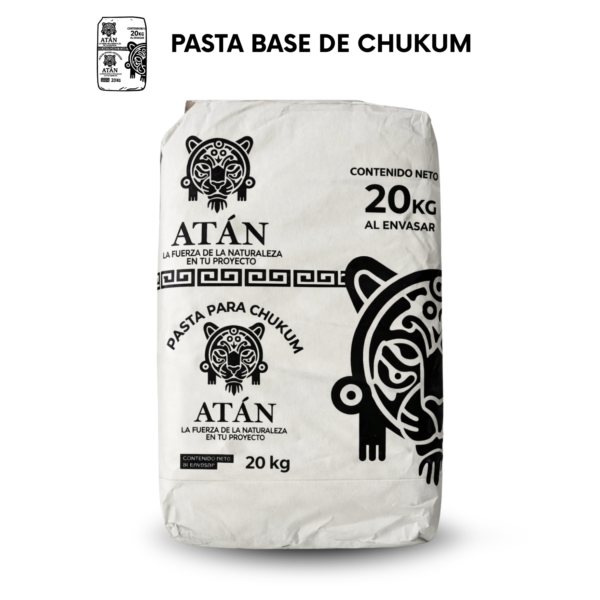 Bulto de pasta base de chukum, mezcla en polvo para preparar acabados naturales chukum.